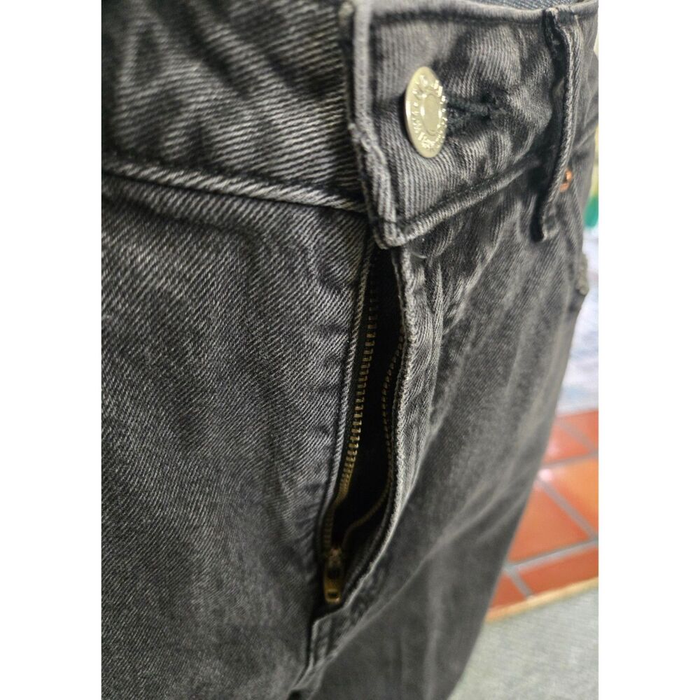 Old Navy Sky‑Hi Extra High‑Rise Wide Leg Jeans Size 12 Dark Wash, Smooth Pockets - Picture 4 of 7